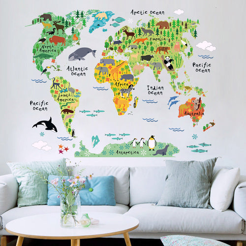 Animals World Map