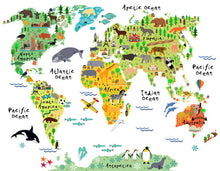 Animals World Map